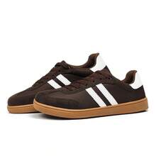 Women's Casual Sneakers – Young And Modern Look. Comfortable, Soft Rubber Sole. Street Style Sneakers, Fashion 2026. - 鏽棕色 - 查看 3
