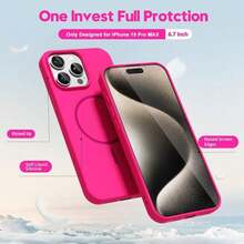 Luxury Bright Fluorescence Liquid Silicone Case Compatible With IPhone 17 Air 16 15 14 13 12 17 Pro Max Plus For Magnetic Soft Cover