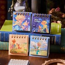 1pc 2026 Mini Calendar, Portable Prince Character Desk Calendar, 2025.8 - 2026.12 Small Calendar