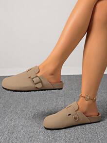 Giày lười Boken 2025 mới dành cho thanh thiếu niên, giày Boken đế dày kiểu Pháp cho mùa xuân và mùa thu - Màu be - Xem 5