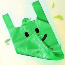 50pcs Plastic T-Shirt Bags With Handles, Plastic Bags In Gift Wrap Bags - Plastic Bags In Food Wrap Bags - Plastic Bags In Trash Bags - Bags Plastic - Gift Bags Plastic - Plastic Bags For Food - Shopping Bags Plastic - Plastic Bags Large - Plastic Bags For Drinks - Mini Bags Plastic Polyethylene Shopping Bags For Groceries, Vegetables, Fruits, Snacks - And Convenient, Suitable For Supermarkets, Restaurants, Retail Stores, And Home Organization - Green - View 5