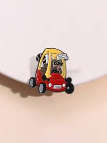 1pc Fun Cartoon Duck Car Brooch Pin Animal Badge Children's Gift For Men And Women's Daily Wear - animal - View 7