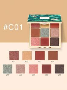 CATKIN 9-Color Neutral Eyeshadow Palette - Matte & Shimmer Eyeshadows, High Pigment Matte & Pearl Finish, Spring C01 - C01 Spring - 查看 7