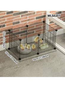 Large Size Cage, Home Use Breeding Pen, Chick Raising Enclosure, Rabbit Hutch With Anti-Escape Fence