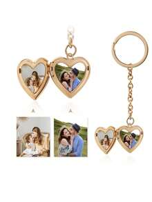 Personalisierter herzförmiger Foto-Schlüsselanhänger für Freund/Vater/Familie als liebevolles Geschenk/Abschlussgeschenk/Jahrestags-Feiergeschenk