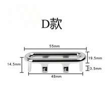 1 件装洗脸盆溢流环，精美装饰盖，水槽溢流塞，塑料不锈钢面盆溢流环 - 銀色 - 查看 13