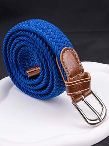 1pc 26-Color Elastic Waist Belt (2.5cm Wide, 105cm Long), Fashion Sports Unisex Couples Woven Elastic Waistband