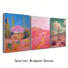 1 件花卉墙面艺术、粉色墙面装饰、彩色极简主义艺术印刷品、家居装饰、粉色公寓装饰、墙面艺术、艺术印刷品、画布、海报 - A 無框 - 查看 12