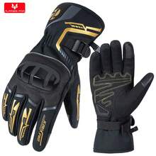 ALPINES FOX Winter New Motorcycle Gloves Warmer Waterproof Motorbike Reflective Gloves Touch Screen Windproof Motocross Outdoor Riding Gloves