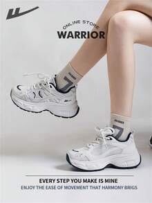 WARRIOR Warrior Comfortable Street Style Chunky Shoes For WomenSpring And SummerComfortable Running Shoes Modest Style Casual Yet Sleek Sneakers Applicable Throughout The Year Wear-Resisting All-Day Wear Training Sneakers
