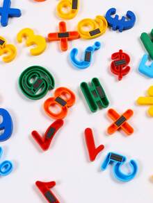 37pcs Numeric Symbol Display Set, Fridge Magnet/Whiteboard Memo, Colorful PP Lightweight & Shockproof, Math Symbol Stickers Educational Toy, Suitable For Home And School, New Year/Eid Gift - Multicolor - View 7