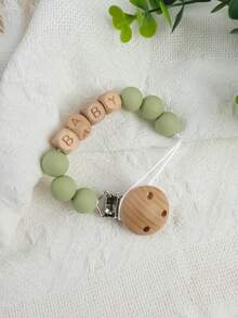 1pc Customized Silicone English Letter Wooden Bead Keychain, Customized Name, Customized Gift, Customized Anti-Lost Chain, Customized 2-6 English Letters,Customized Keychains & Accessories,End Of Summer,Apparel Accessories,Halloween Edit,Boyfriend,Girlfriend,Family,Friends - Anti-lost Chain Clip - View 24
