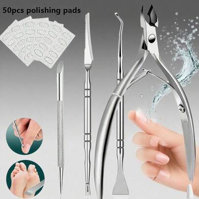Stainless Steel Callus Remover Set - Professional Callus Nipper, Unscented Manicure And Pedicure Tools, Nail Polishing And Dead Skin Trimming Kit, Sharp Blades, Ideal For Home And Salon Use, Perfect Nail Care Gift