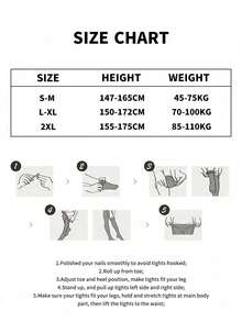 1pc 300g/220g/80g Women's Sexy Sheer Black Pantyhose, See-Through Tights For Spring, Autumn & Winter, Business & Sexy Choice, Plus Size Warm Lining Tights, Thick Thermal Lined, Casual Everyday Wear - Black - View 3