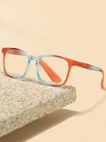 Óculos de leitura Y2K Ombre, unissex - armação quadrada, adequados para uso diário, previnem a presbiopia.