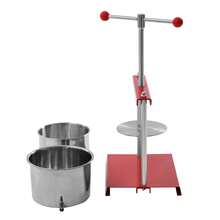 TFCFL Cheese Tincture Herb Fruit Wine Manual Press - 1.6Gallon Stainless Steel Barrels Press Machine For Juice, Vegetable,Wine,Olive Oil - Silver+Red - View 5