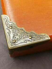 8件/4件复古仿古青铜装饰角件，橱柜门饰条，框架角保护器