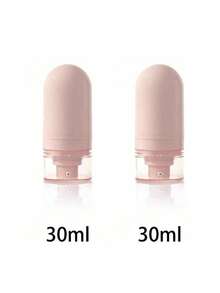 15-30-50ml Botellas recargables con bomba - Compactas y lindas, a prueba de agua y portátiles, botellas de viaje con tapa para crema cosmética, loción, ungüento, envases de crema para el cuidado de la piel, bálsamo labial, accesorios de baño y artículos de viaje esenciales - Rosa - Ver 18
