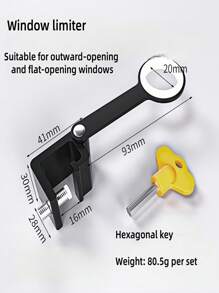 1pc Peak Valley Window Lock, The Best Choice For Protection! No-Drilling Design, Suitable For Sliding Windows And Aluminum Windows. Easy Installation Without Damaging The Window Frame; Limit Switch + Lock Hook Double Guarantee To Prevent Accidental Opening Of The Window; Easy For Adults To Operate, And Not Easy For Children To Touch, Providing Family Members With An Extra Sense Of Security!