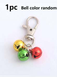 3/5 piezas Campanas de collar de mascota de hierro, broche, accesorio multifuncional, adecuado para gatos y perros, collares de cachorro, accesorios para mascotas | Collares decorativos para mascotas | Collares para mascotas, campanas de collar para mascotas