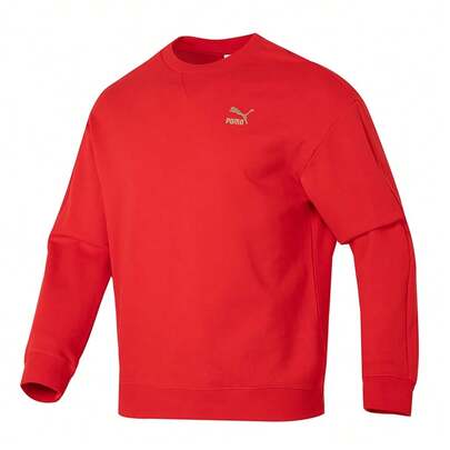 Áo nỉ unisex Puma, mẫu mới mùa xuân 2026, chất liệu nỉ, cổ tròn, tay dài, thích hợp cho cặp đôi (mã sản phẩm 625834-11).