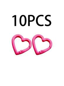 Metal Heart-Shaped Ring Buckle, Spring Clasp For Bag, Clothing Accessory - Multicolor - View 37