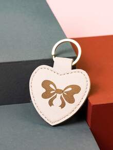 1 件别致的蝴蝶图案 PU 钥匙扣，可定制首字母女士钥匙扣，送给家人、朋友和情侣的理想情人节礼物 - 彩色 - 查看 8