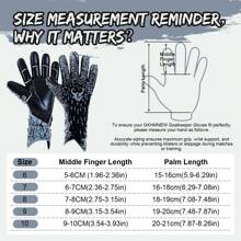 GKHMNEW Soccer Goalkeeper Goalie Gloves, Strong Grip Breathable Soccer Goalie Gloves 4mm Latex For Youth And Adult - Multicolor - View 2