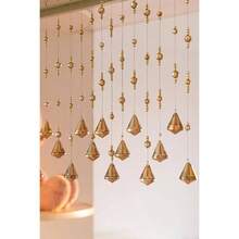 20 Strings Crystal Beaded Curtain, Door String Curtain, Hanging Door Beads Curtains Room Divider For Home Decor Doorway Window Living Room Bedroom, Easy To Install. Chamgagne, 16 Lx 40 W