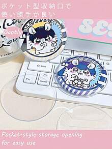 50 piezas de estuches protectores de acrílico transparente premium - Cubiertas de polvo antioxidantes y resistentes a caídas, perfectas para decoración de mochilas, almacenamiento de granos, convenciones, coleccionistas de ACG, anime, cómics, Halloween, Navidad y talla grande. ¡Mejora tu colección con una protección duradera y elegante!