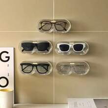 Versatile Portable Sunglasses Display Rack, Wall-Mounted Vanity Organizer, Eyeglasses Storage Holder, No Drilling Required, Home Use