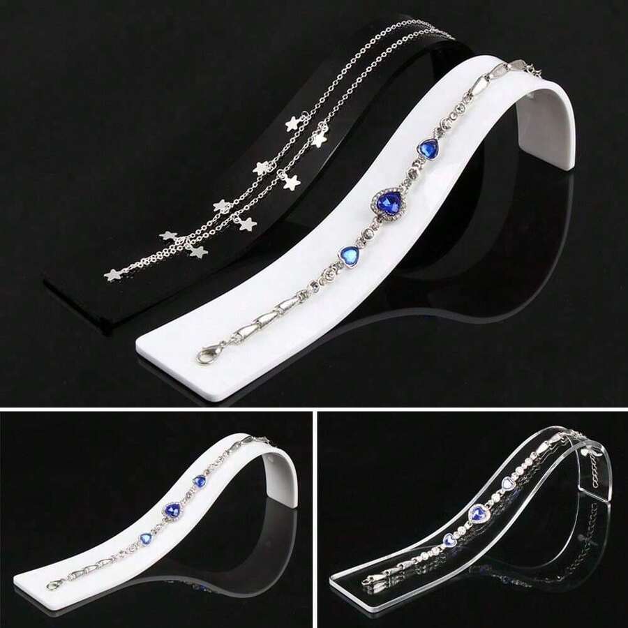 Necklace Organizer Holder Stand Bracelet Case Jewellry Exhibitor Watch Display Acrylic Riser Jewellery Counter Accessories