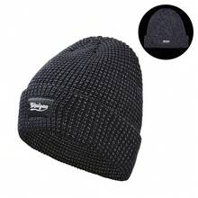TOHUIYAN Magical Reflective Knitted Hats High Visibility Winter Warm Fleece Ski Caps Women Men Skullies Beanie Hat For Night Running Walking Cycling - A - View 20