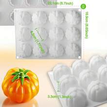 1 件万圣节南瓜硅胶模具蜡烛制作用品、芳香疗法水果腊肠犬模具、石膏肥皂模具、万圣节用品