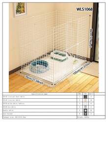 Easy Install Indoor Cat Fence, Home Use Rabbit Fence, Dog Cage, Cat Game Fence, Cat Gate, Cat Cage - Multicolor - View 19