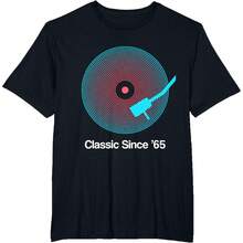 Classic Since '65 Vinyl - 60th Birthday Gift Idea For Men T-Shirt - Black - View 8