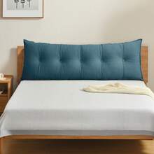 Modern Bed Headbord Wedge Pillow Back Support Reading Pillow For Sofa Bed Daybed Pillows For Long Sitting - Blue - View 3