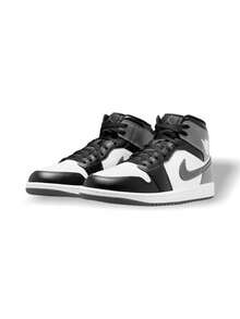 AIR JORDAN 1 MID - 黑/白/灰 - 查看 2