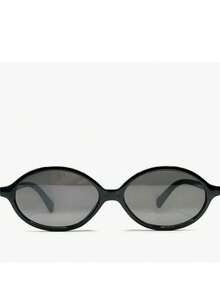 LL Otica Women's Half Round Retro   Protection Fashion 2025 Resistant Stylish Oval - Black - View 3