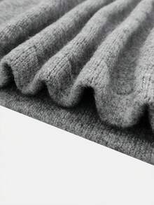 Damen Einfarbiges figurbetontes Crop Top mit V-Ausschnitt + lange Maxi Rock gestricktes Zweiteiler Kleid Set