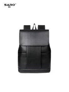 saroxi Mochila de viaje casual de moda para hombres, con tapa abatible, ligera, portátil, adecuada para viajes, campamento, senderismo, escuela, estudiantes, jóvenes, campus, regalo esencial