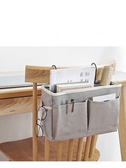 Multi-Functional Bedside Storage Hanging Bag, Baby Bottle Diaper Toy Storage, Bedside Storage Pouch, Canvas Storage Basket, Fabric Storage Hanging Bag