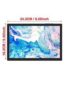 Coopers Tablet z systemem Android 15, 10,1-calowy tablet z systemem Android, RK3326S, 4-rdzeniowy procesor 1,6 GHz, 2 GB pamięci RAM, 64 GB pamięci ROM, 2,4 GHz WiFi + WiFi 6, Bluetooth 5.2, podwójny aparat 2 MP + 5 MP, typ C, 6000 mAh, obsługa rozszerzenia SD 512 GB, obsługa Widevine L1 (bez adaptera)