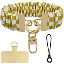 1 Set New Fashion Wristlet Phone Lanyard With Metal Card Slot, Suitable For Elegant Ladies Phone Charm Pendant, Convenient Phone Strap Chain With Metal Ring Clasp Gifts For Mother, Family, Friends, Birthday, Holiday Phone Chain - Multicolor - View 18