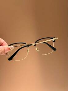 "LILY"Series Blue Light Glasses For Woman, Fashion Computer Glasses On Office Reduce Eye Strain Anti Migraine For Working Reading,Safety Glasses Blue Light Blocking Glasses  Protection Computer Gaming Glasses   Women Cute Light Weight Red Frame Oversized Non Prescription Small Face Square Cat Eye  Reduce Eye Fatigue On Computers, TVs, Phones, And Games, Suitable For Computer Lense Screen Protector Plain Glasses   Clear Lens Glasses Blue Light   Light Blocking Glasses Blue Light Glasses Light Glasses For For Women Men  Light Glasses For    Glasses For Women  99 Blue Light  Glasses For Woman - 金色 - 查看 7