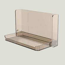 1pc Bathroom Mirror Cabinet Storage Box, Minimalist Makeup Remover Pad Organizer Rack, Dorm Room Essential