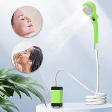 Portable Shower For Camping, [Long-Lasting] 6000mAh Rechargeable Camping Shower With Intelligent LED Display, Camping Essentials, Outdoor Shower, IPX7 Waterproof Outdoor Camp Pump For Hiking, Travel, Car, Pet, RV.