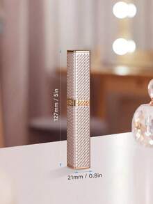 Nuevo afeitadora eléctrica de oro rosa para mujeres, recargable por USB, diseño de doble cuchilla para mejillas, labios, barbilla, línea del bikini y axilas, recortadora portátil, regalo perfecto para vacaciones, afeitadora de diamantes, totalmente automática - Multicolor - Ver 9