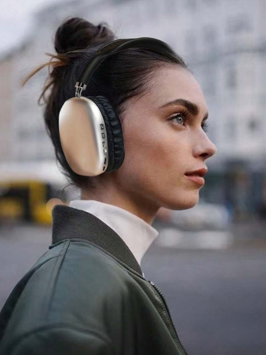 AKKHOO 无线耳罩式耳机，Jelly 5.3，电池寿命长，商务和音乐耳机，游戏无线耳机