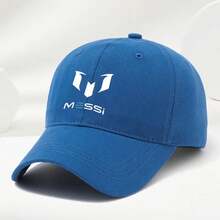 MESSI Logo Baseball Cap - High-Quality, Soft, Comfortable, Breathable, Adjustable Sun Hat For Men & Women - Stylish Black With White Emblem, Perfect For Spring & Summer Outdoor Activities - 灰色 - 查看 8